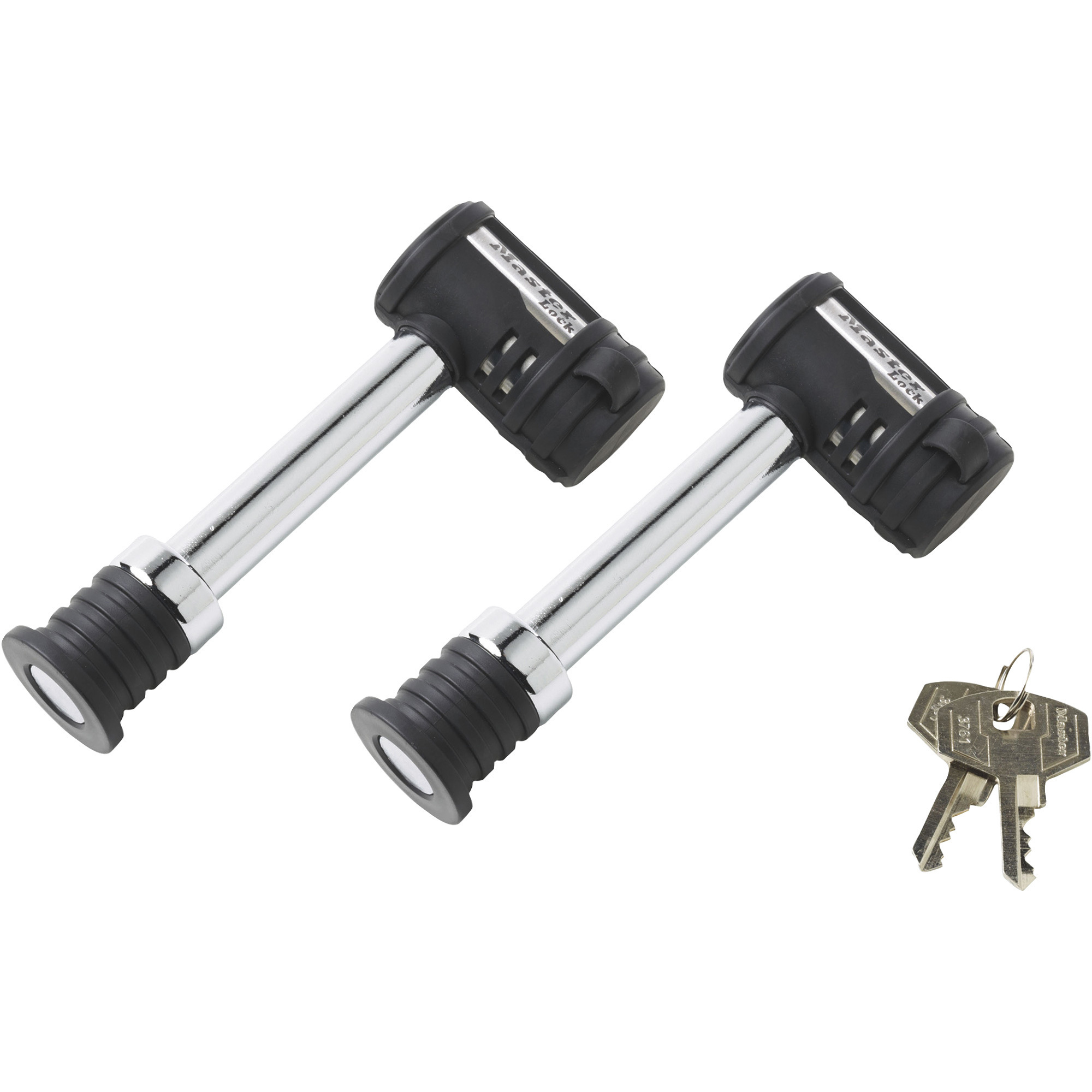 Master Lock Barbell Trailer Receiver Lock, 2-Pack, 5/8in. (16mm), Class III/IV, Model# 1479TAT